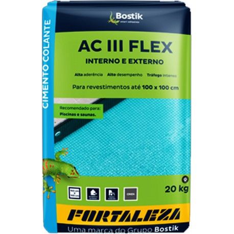 Argamassa ACIII Flexível Interna/Externa 20kg Cinza Fortaleza