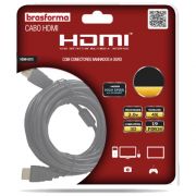 Cabo HDMI 2.0 4K/3D/1080P 19.1 Pinos 10M Brasforma