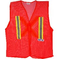 Colete RFX Tela Laranja Velcro Frontal Vicsa