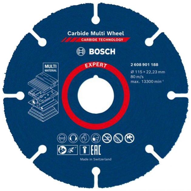 Disco de Corte Carbide Multiwheel 115MM Bosch