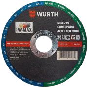 Disco de Corte Inox W-max 115x1.6x22.23mm Wurth