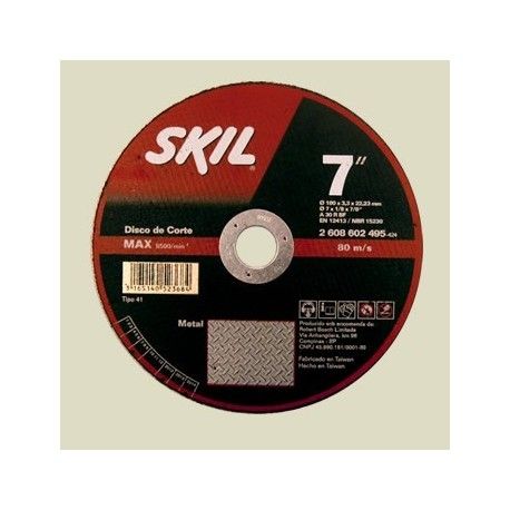 Disco de Corte Metal 9" 230X3.3 Skil