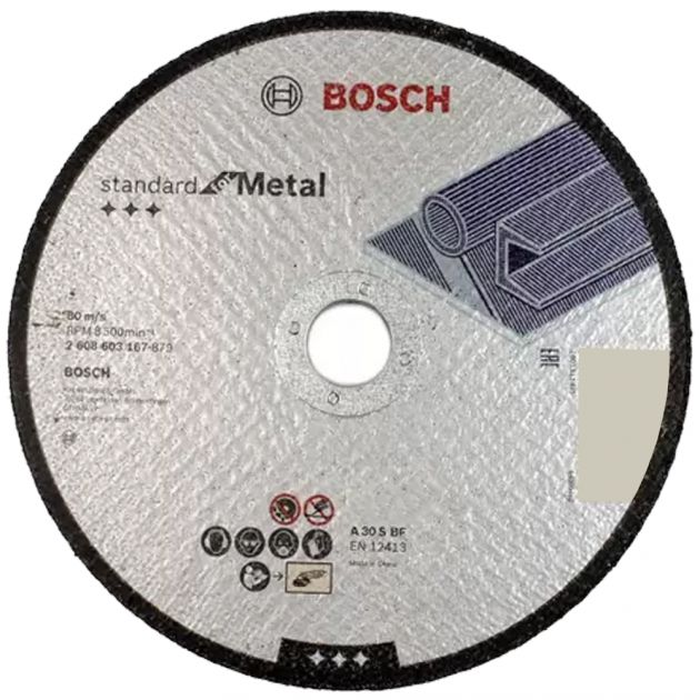Disco de Corte Metal/Inox Standard 115x10mm Bosch
