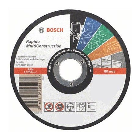 Disco de Corte Multiconstruction 7" 180X1MM Bosch