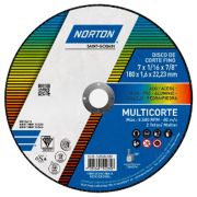 Disco de Corte Multicorte 180x1.6x22.23MM Norton