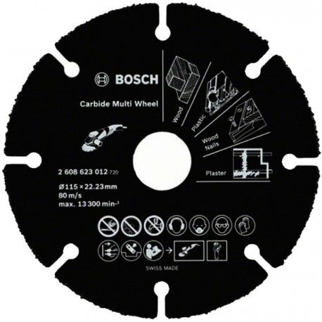 Disco de Corte Multimaterial 115x22.23MM Bosch