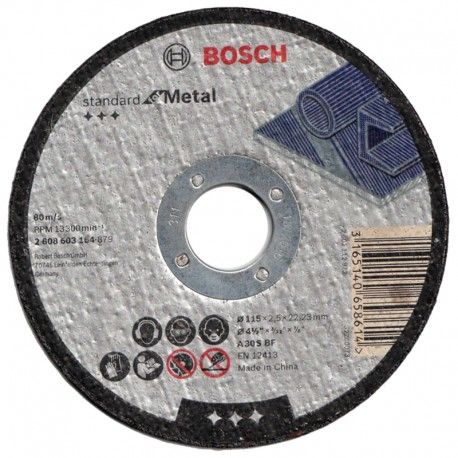 Disco de Corte Standard Metal 230X3.0X22.23MM GR30 Bosch