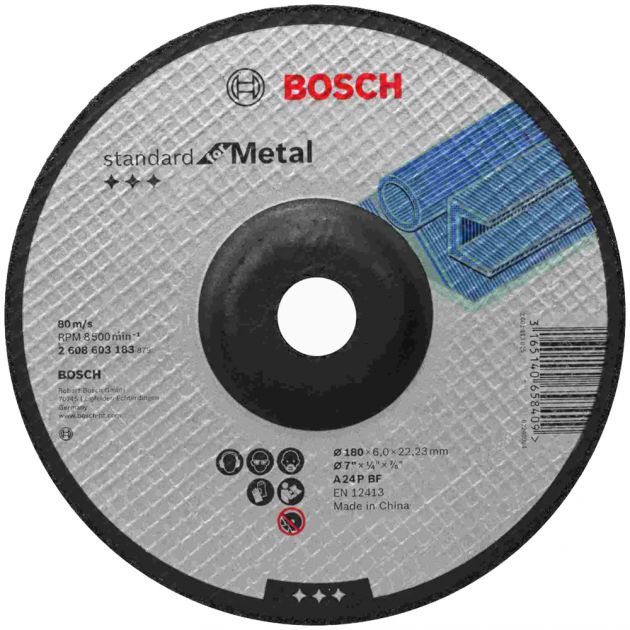 Disco de Desbaste Standard Metal 180x60MM Bosch