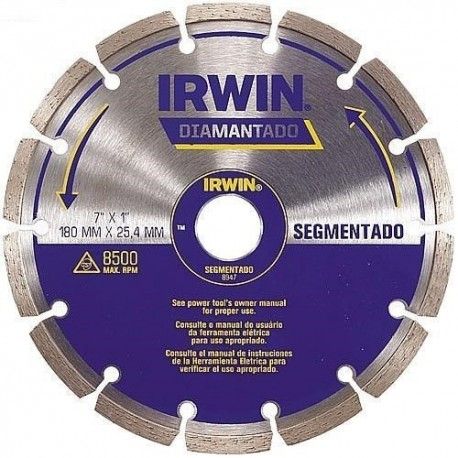 Disco Diamantado Segmentado Premium 110X20MM Irwin