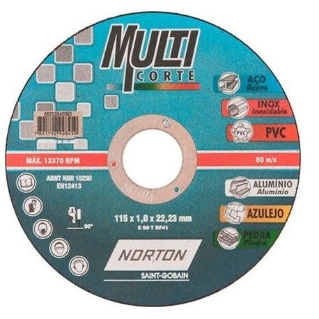 Disco Multicorte 115X1.0X22.23 Norton