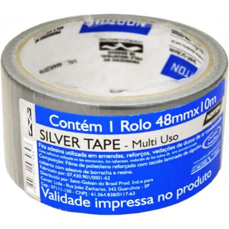 Fita Silver Tape Uso Geral 48MMX10M Norton