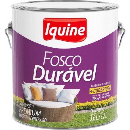 Fosco Durável Premium 3.6L Branco Gelo Iquine