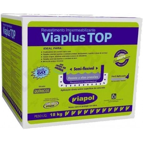 Impermeabilizante Viaplus Top Caixa 4KG Viapol