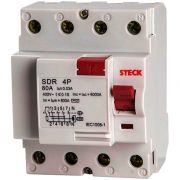 Interruptor Diferencial 4P 80A 300MA Steck