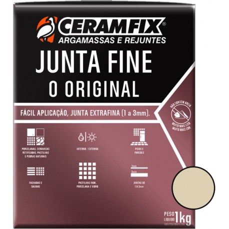 Junta Fine O Original Bege Claro 1KG Ceramfix
