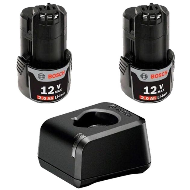 Kit 2 Baterias GBA 12V 20Ah + Carregador Bosch