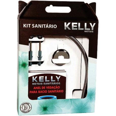 Kit P/ Vaso Sanitário C/ Flexível 40CM Kelly