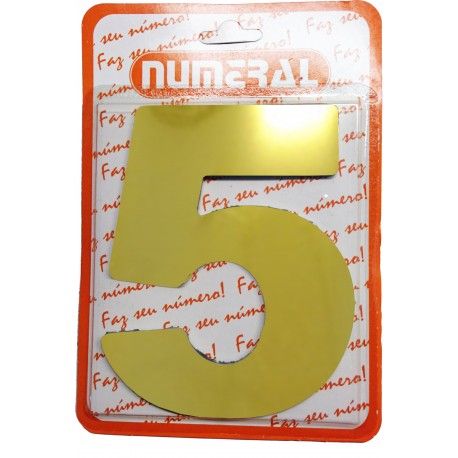 Numeral ACM Dourado N.5 Numeral