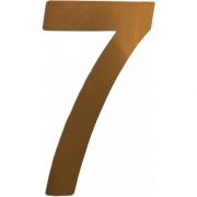 Número Residencial Dourado Liso 7 União Mundial