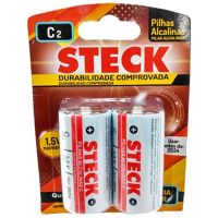 Pilha Alcalina 1.5V Tipo C 2 Unidades Steck