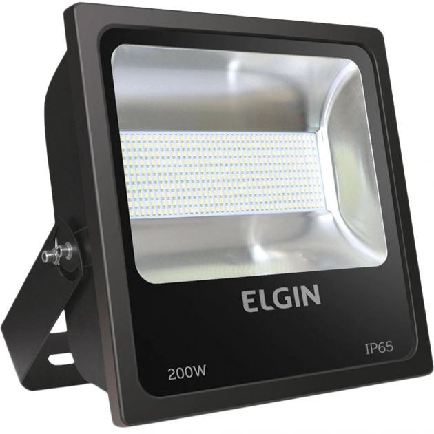 Refletor Led Externo 200W 6500K Preto Bivolt Elgin
