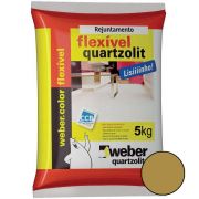 Rejunte Flexível Caramelo 5KG Quartzolit