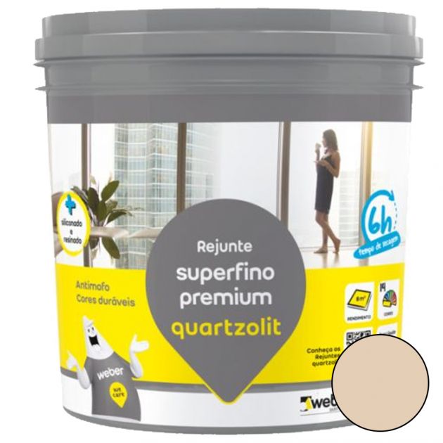 Rejunte Superfino Premium Bege 2KG Quartzolit