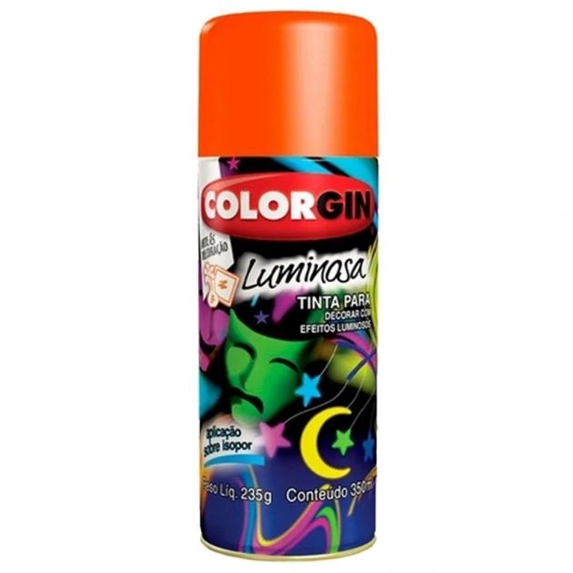 Spray Luminosa Laranja 360ML Colorgin