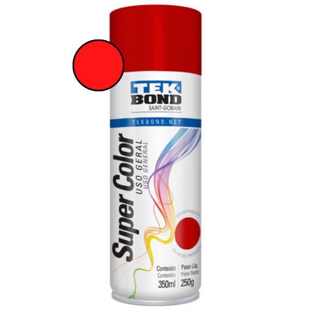 Spray Uso Geral 250g/350ml Vermelho Tekbond