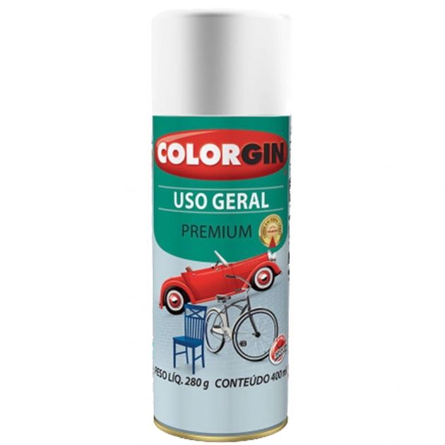 Spray Uso Geral 360ML Branco Fosco Intenso Colorgin
