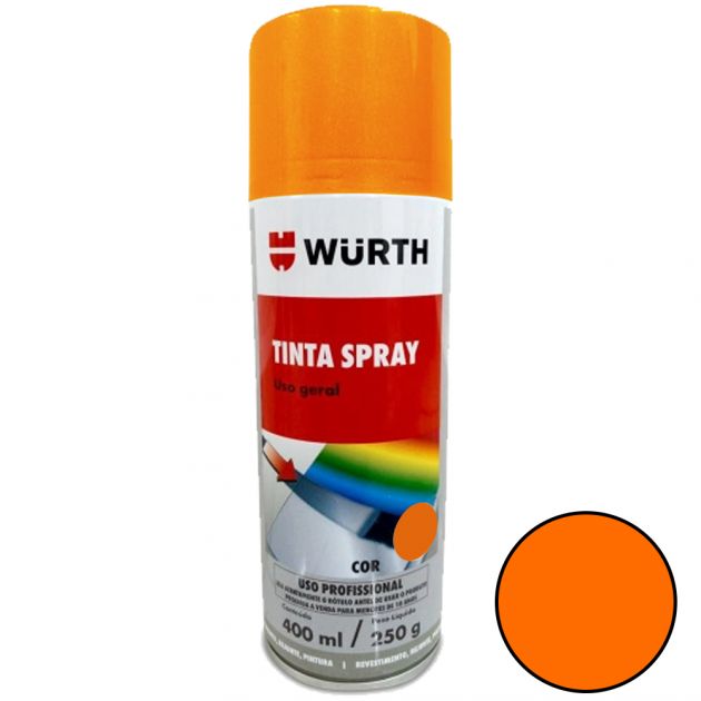 Tinta Spray 400ML/250G Laranja Wurth