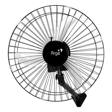 Ventilador Oscilante Twister Parede Preto 127V Grade 50CM Preta 140W Arge